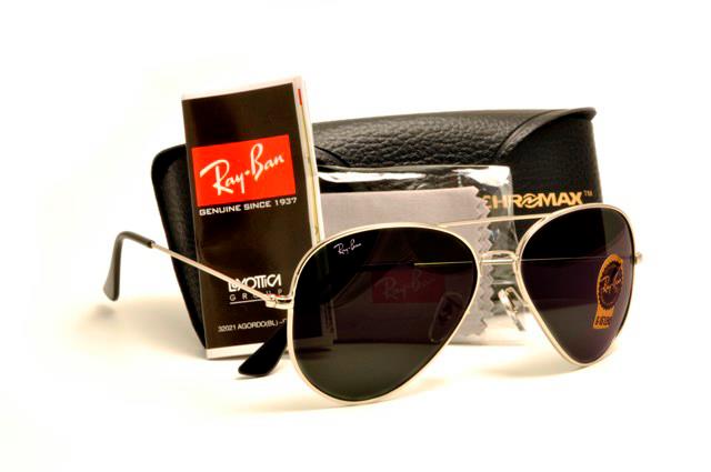 ray ban sunglasses aviator silver frame